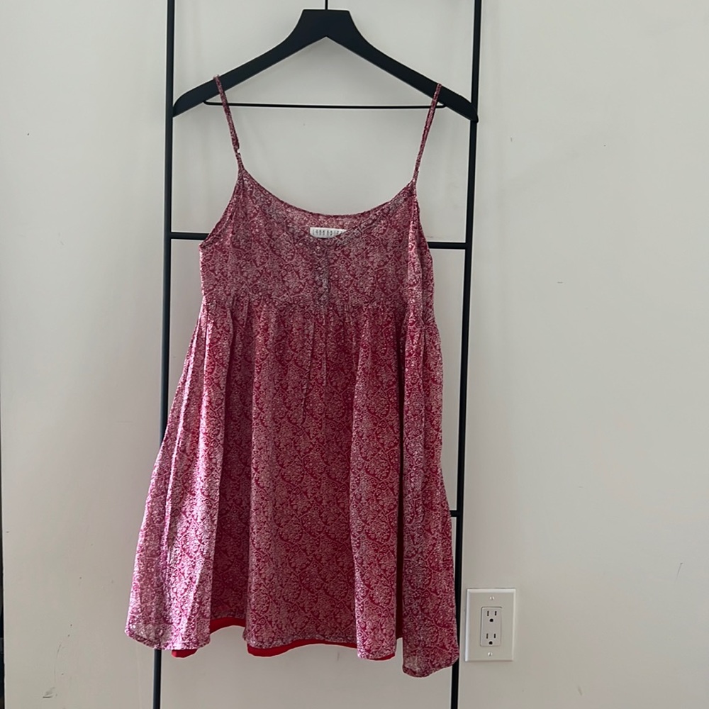 Lynn Alder pink mini dress